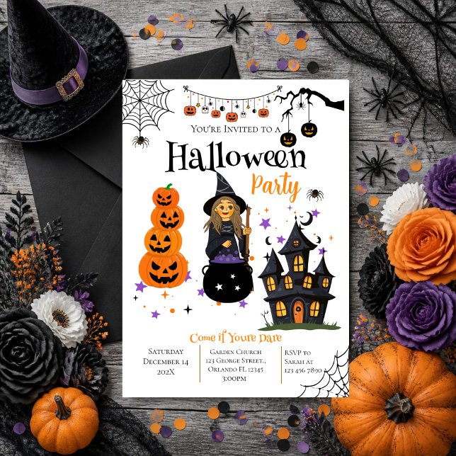 convite de festa de Halloween com caveiras  (Criador carregado)
