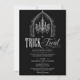 convite de festa de Halloween - convite adulto ele