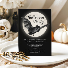 Convite de Festa de Halloween da Lua Cheia do Morc