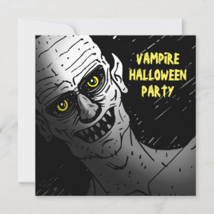 Convite de Festa de Halloween de Vampiro