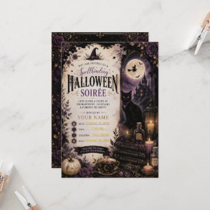 Convite de Festa de Halloween Elegante Gótico