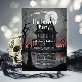 Convite de Festa de Halloween em Casa Assombrada G