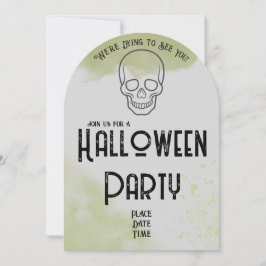 Convite de Festa de Halloween em Lápide