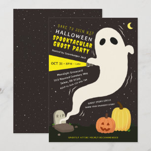 Convite de Festa de Halloween Fantasmagórico