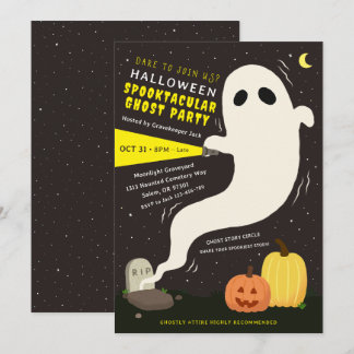 Convite de Festa de Halloween Fantasmagórico