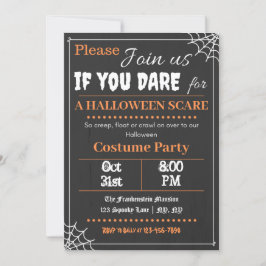 Convite de Festa de Halloween Font-astic