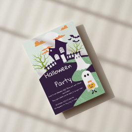 Convite de Festa de Halloween Gótico