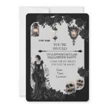 Convite de Festa de Halloween Gótico | Fantasia So