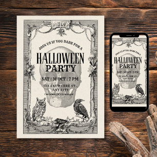 Convite de Festa de Halloween, Halloween Vintage