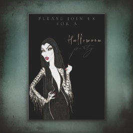 Convite de Festa de Halloween para Adultos de Aqua