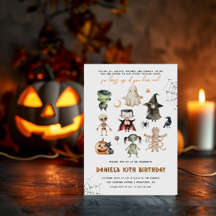 Convite de Festa de Halloween para Crianças