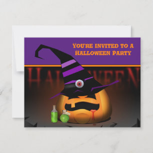 Convite de Festa de Halloween para Crianças da Abó