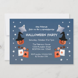 Convite de Festa de Halloween para Doce ou Travess