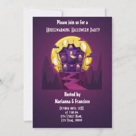 Convite de festa de Halloween para inauguração da 