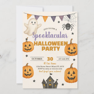 Convite de Festa de Halloween Spooktacular
