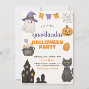 Convite de Festa de Halloween Spooktacular