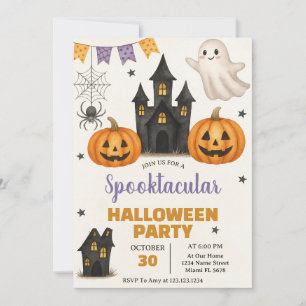 Convite de Festa de Halloween Spooktacular