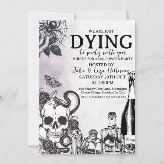 Convite de Festa de Halloween Vintage