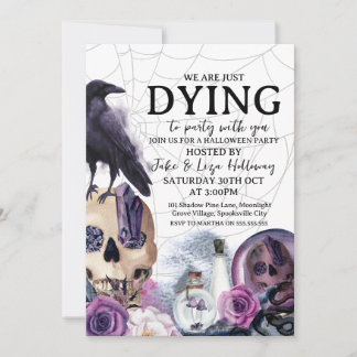 Convite de Festa de Halloween Vintage