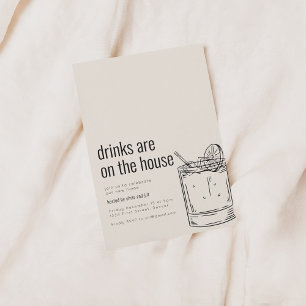 Convite de Festa de Inauguração com Coquetel