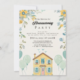Convite de Festa de Inauguração Floral Nova Casa C