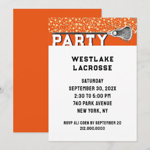 Convite de Festa de Lacrosse
