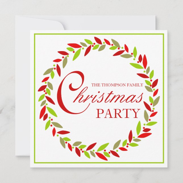 Convite De Festa De Natal (Frente)