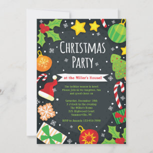 Convite de Festa de Natal Brilhante