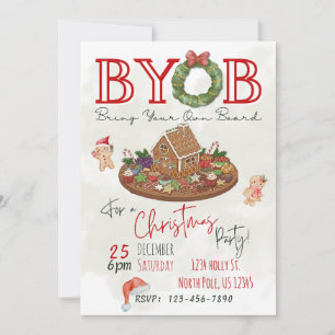 Convite de Festa de Natal BYOB Charcuterie Board