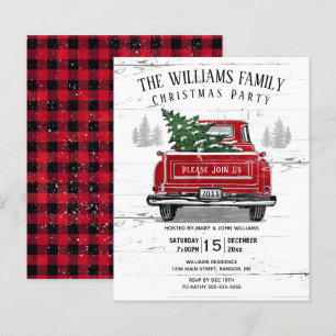 Convite de festa de Natal de orçamento Caminhão Ve