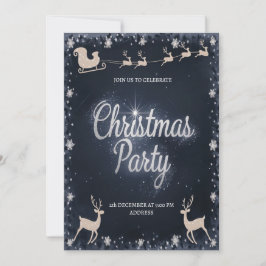 Convite de Festa de Natal do Papai Noel Festivo El