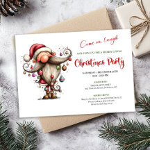 Convite de festa de Natal editável do Papai Noel e