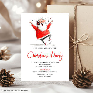 Convite de festa de Natal engraçado e excêntrico d