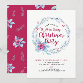 Convite de Festa de Natal / Feriado Floral