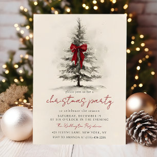 Convite de Festa de Natal Festivo Coroa de Natal