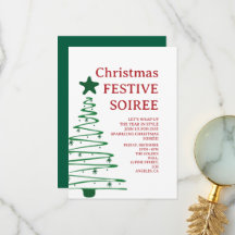Convite de festa de Natal moderno
