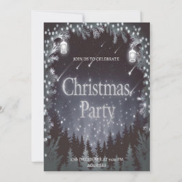 Convite de festa de Natal moderno e festivo