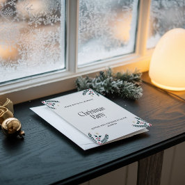 Convite de Festa de Natal Moderno Elegante e Alegr