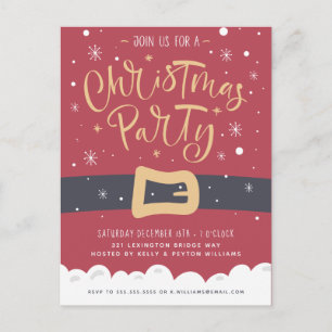 Convite de Festa de Natal   Papai Noel