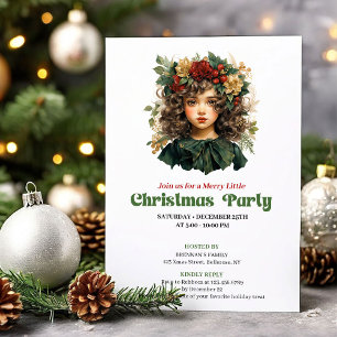 Convite de festa de Natal vintage festivo para men