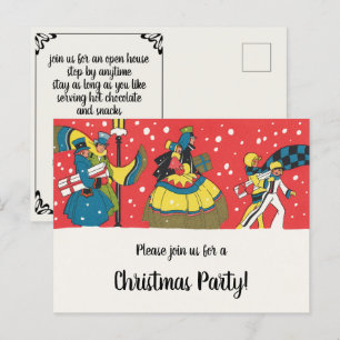 Convite de Festa de Natal Vitoriana Antiga