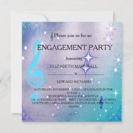 Convite de festa de noivado