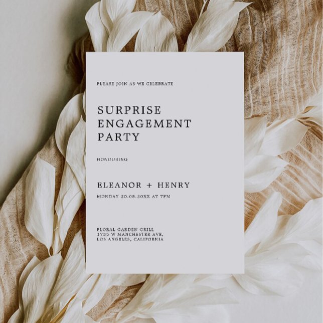 Convite de Festa de noivado de Casamento (Wedding Engagement Party Invitation)