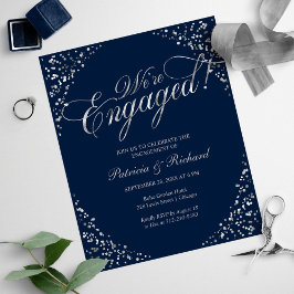 Convite de festa de noivado Orçamento Estamos noiv