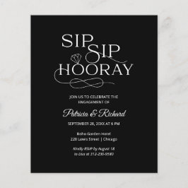Convite de festa de noivado Orçamento Sip Sip Hurr
