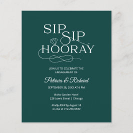 Convite de festa de noivado Orçamento Sip Sip Hurr