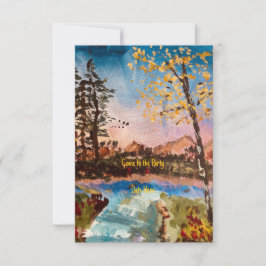 Convite de festa de outono personalizável ou Salve