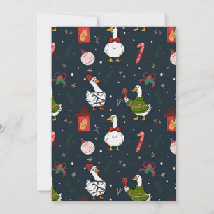 Convite de Festa de Patos de Natal