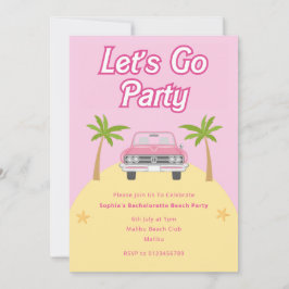 Convite de Festa de Praia em Malibu