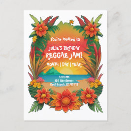 Convite de Festa de Reggae